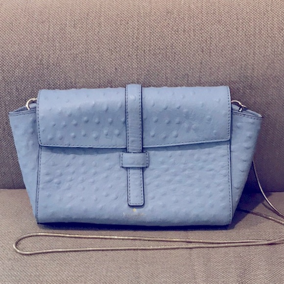 Kate Spade NY Ostrich Embossed Front Flap Crossbody - Picture 1 of 1
